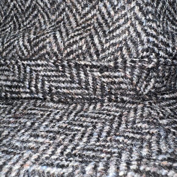 Lands End x Harris Tweed Wool Classic Bucket Hat Cap Mens Size Small Herringbone - Picture 5 of 8